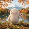 日本国旗を手にした、MetaのAIエージェント「Muse」のマスコットキャラクター「Jolly（ジョリー）」