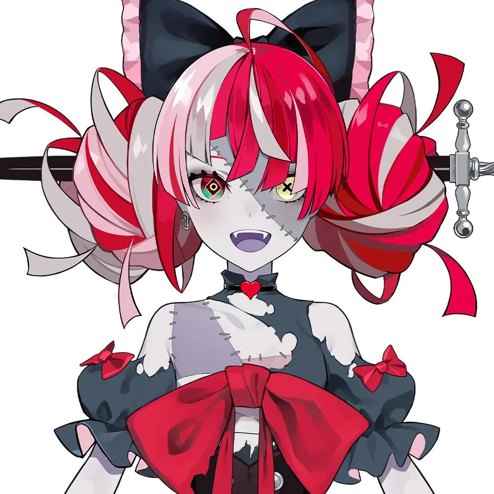 LAMさんがキャラクターデザインを担当したホロライブVTuberのクレイジー・オリー（Kureiji Ollie）さん