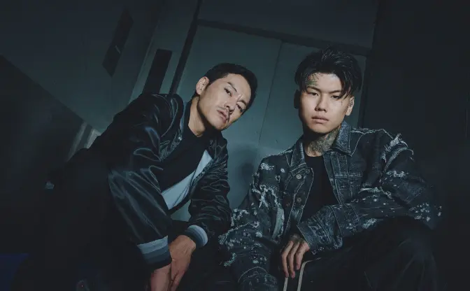 般若×Pxrge Trxxxperが語るドラマ『MOGURA』──世代を超えたラッパー2人のW主演対談