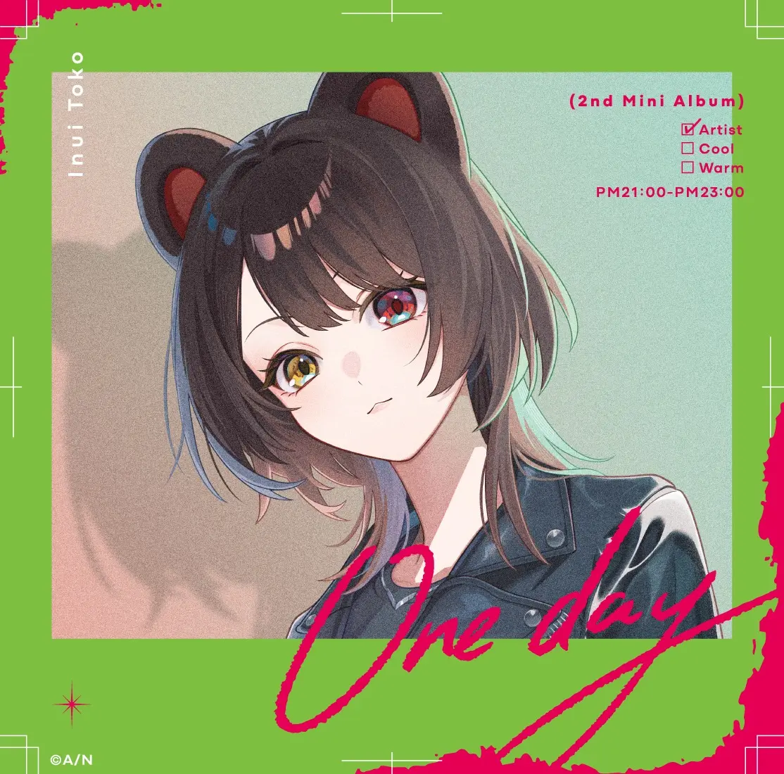 戌亥とこの2nd ミニアルバム『One day』通常盤ジャケット写真