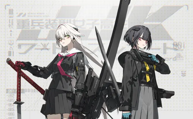 イラストレーターneco『重兵装型女子高生』がゲーム化　猫視点で少女たちを見守るASMR付きRPGに