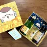 「ちいかわ 日本酒とお出汁のだし割りセット」　くりまんじゅうづくしのパッケージ！