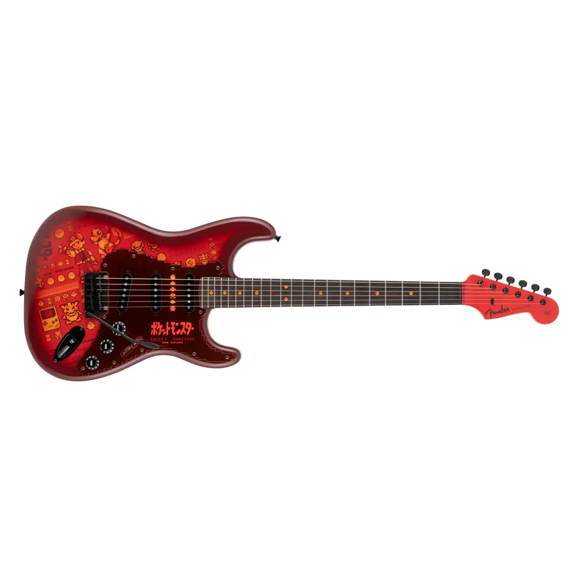 『Made in Japan Pokémon “Red Version” Stratocaster』全体