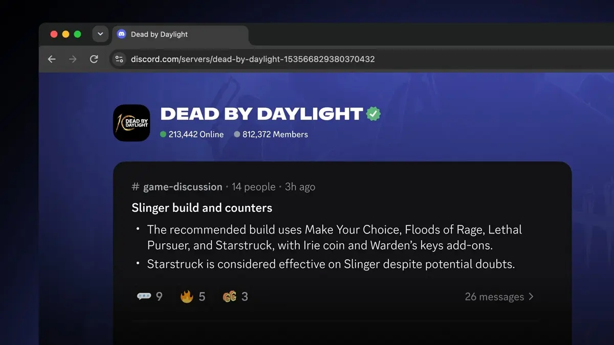 既にゲーム『Dead by Daylight』の「発見対象サーバー」など一部は検索対象に