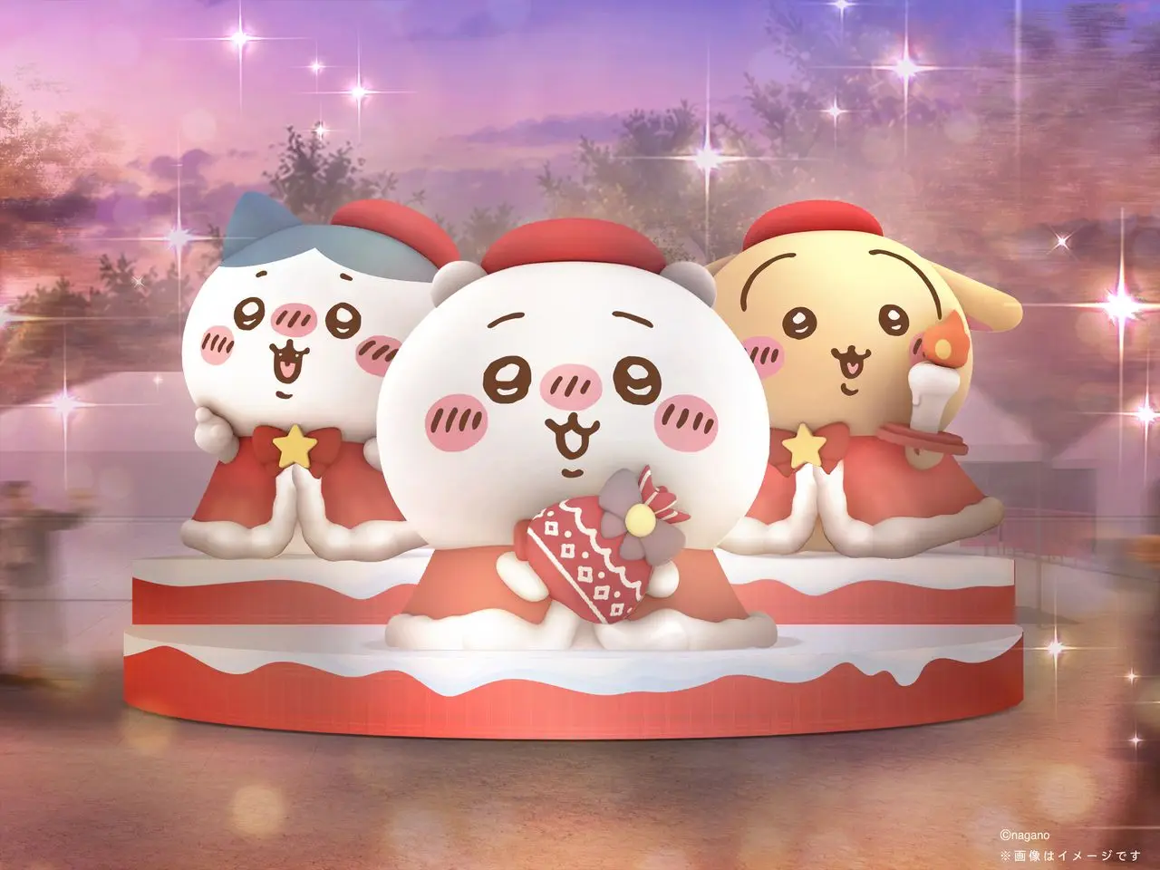 「ちいかわクリスマスマーケット」巨大バルーン