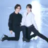 Cygamesがサポートを発表した宇野昌磨さん（左）と本田真凜さん（右）